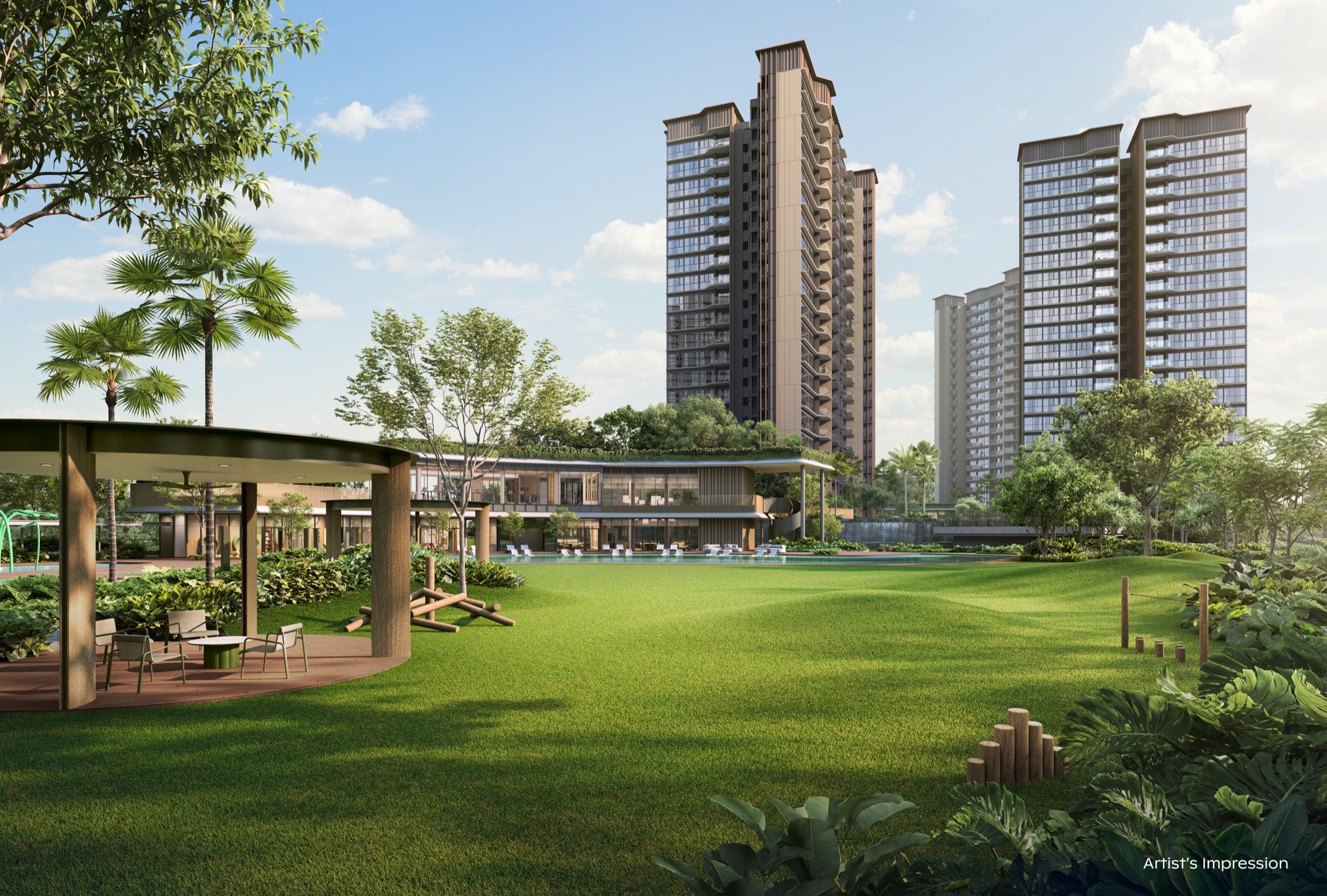 Thomson Reserve — Grand Lawn and pavilion at the Grand Clubhouse